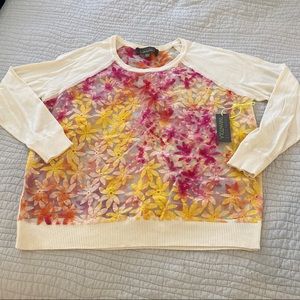 Charlotte Tarantola top with floral embroidery